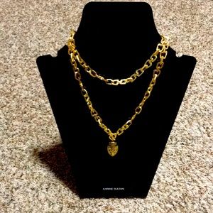 Fleur de Lis Y necklace- Karine Sultan